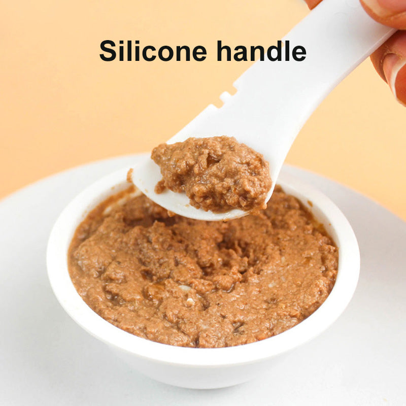 PawSaver™ Zero Waste Kit – Ergonomisk Matsked & Universella Silikonlock för Maximal Fräschör