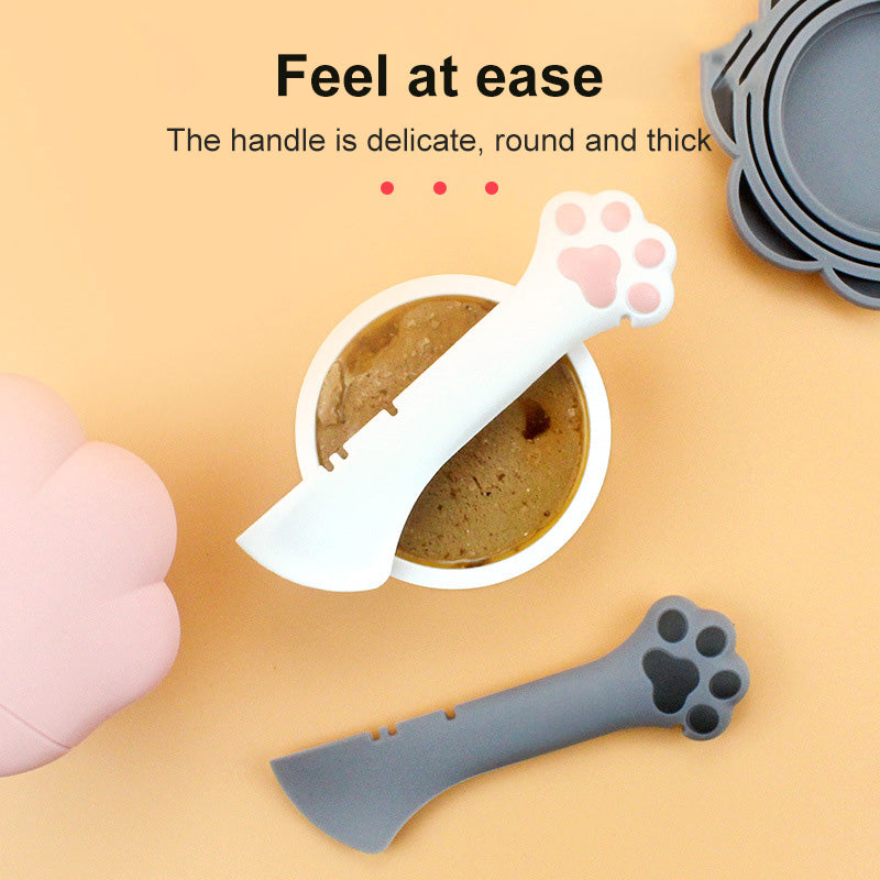 PawSaver™ Zero Waste Kit – Ergonomisk Matsked & Universella Silikonlock för Maximal Fräschör
