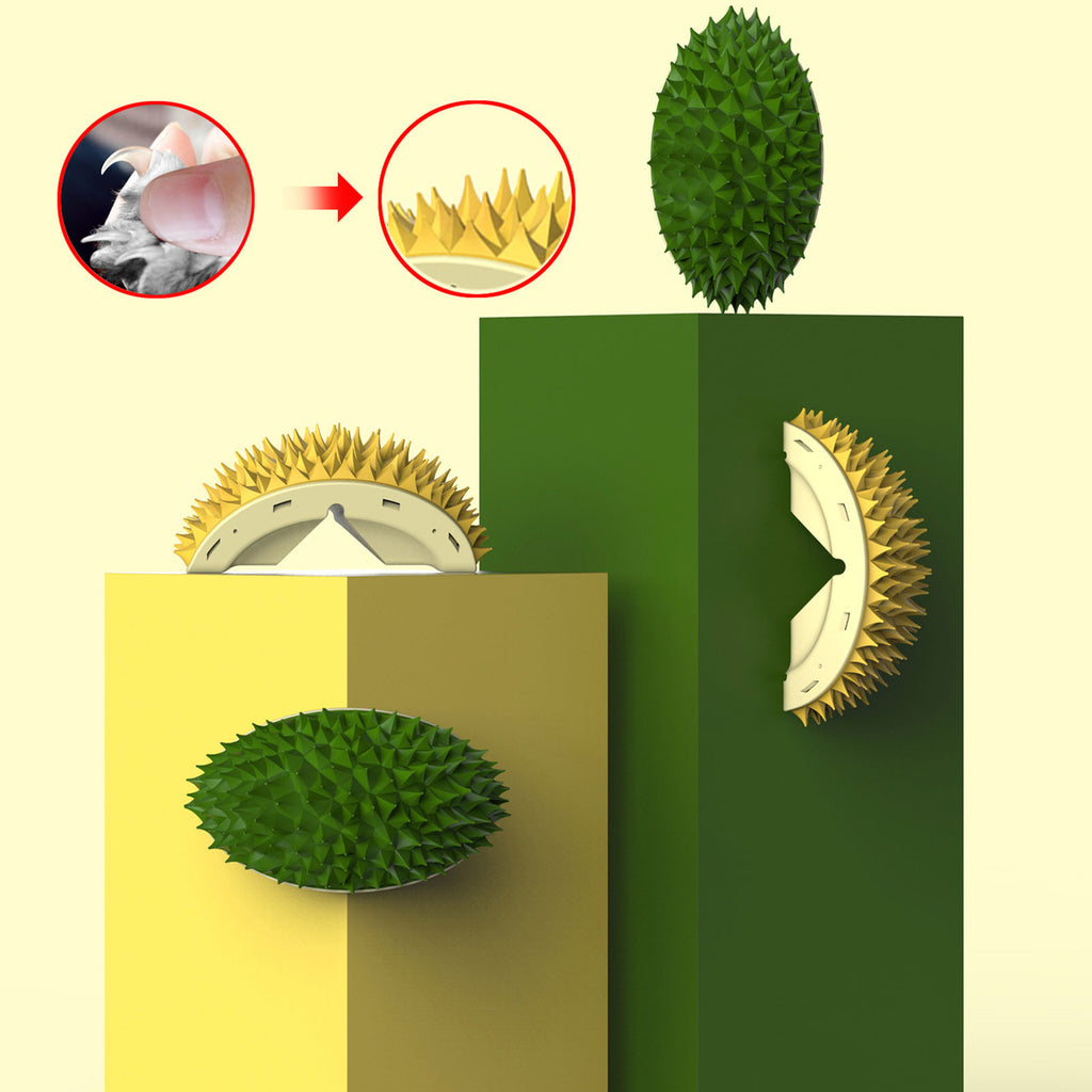 FruitFusion™ Pet Wellness: 360° Roterande Kattmynta & Massageborste för Tandvård och Stimulans