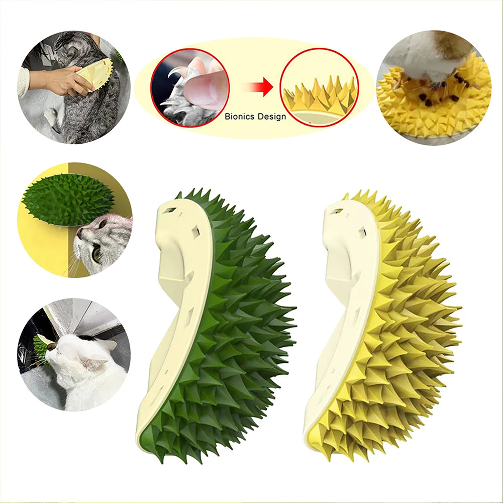 FruitFusion™ Pet Wellness: 360° Roterande Kattmynta & Massageborste för Tandvård och Stimulans