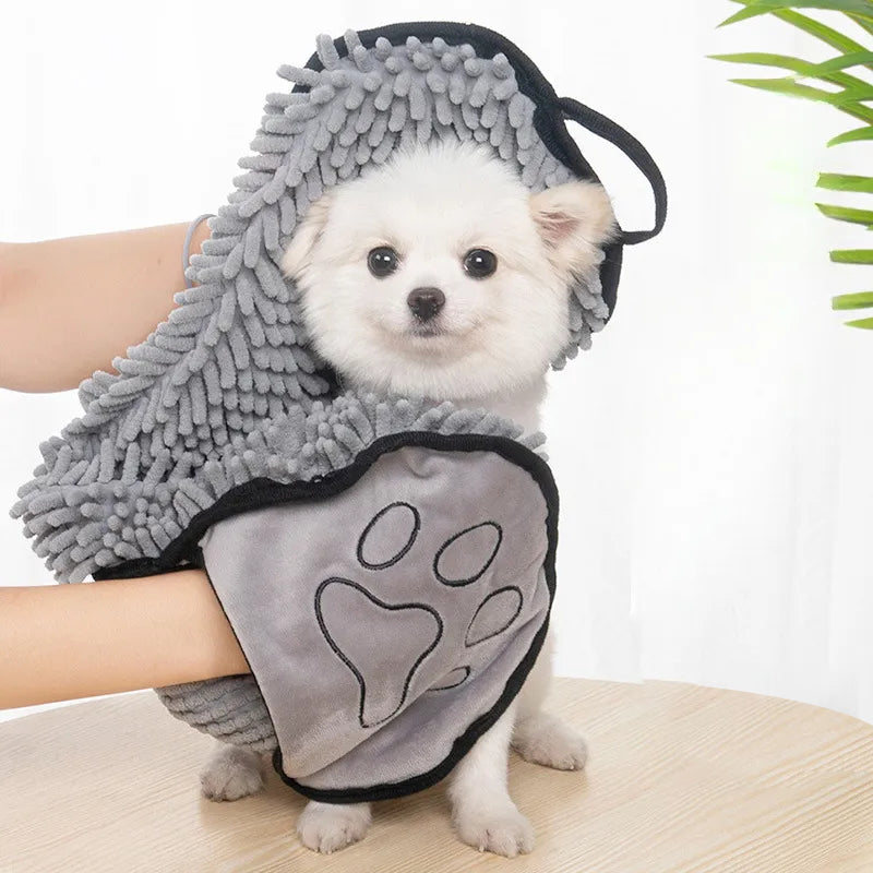 DryPaw™ Pro – Ultra-absorberande Mikrofiberhandduk med Ergonomiska Handfickor
