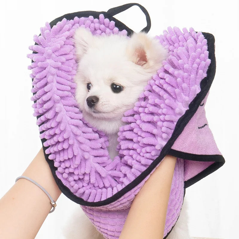 DryPaw™ Pro – Ultra-absorberande Mikrofiberhandduk med Ergonomiska Handfickor