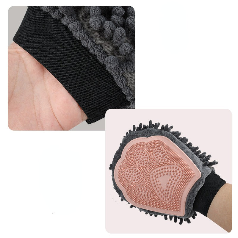 VelvetGrip™ 2-in-1 Spa Glove – Dubbelsidig Massage- & Badhandske i Mikrofiber
