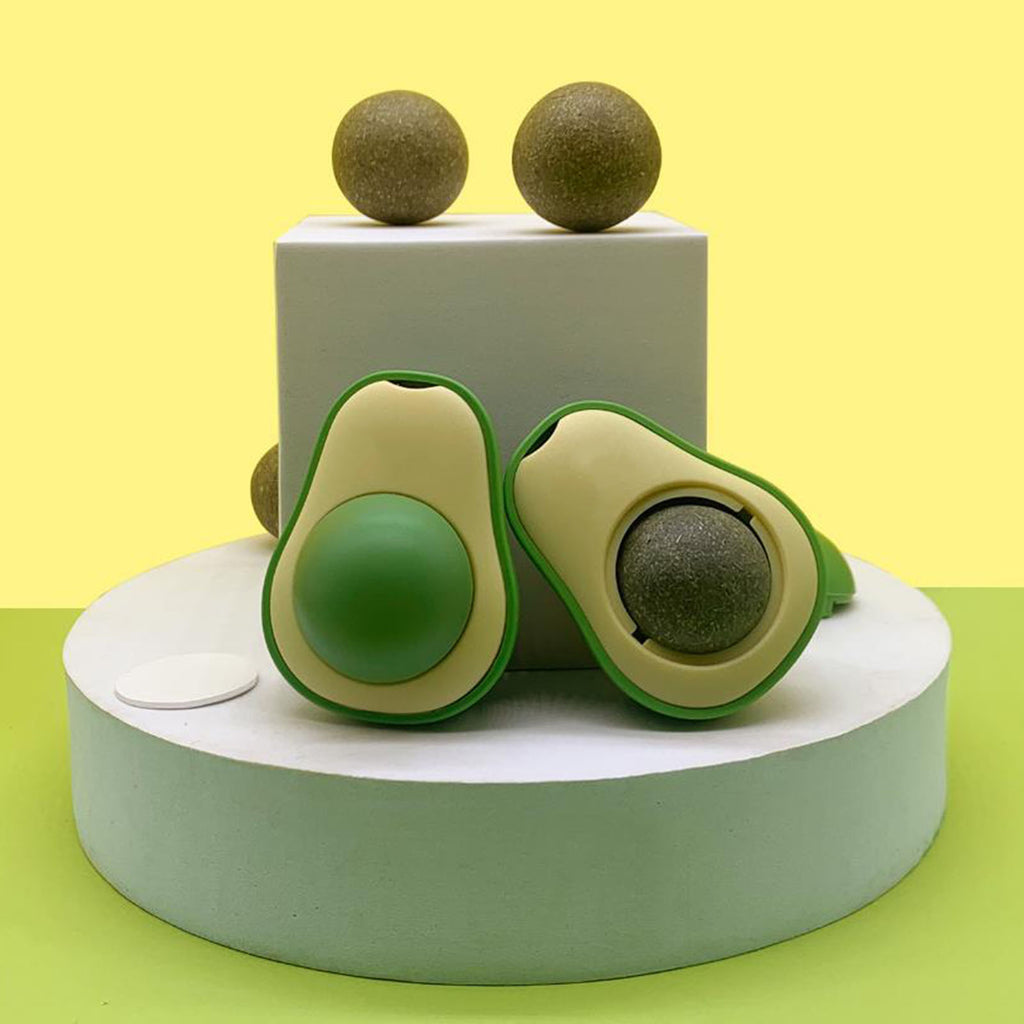 AvoGlow™ Pro Dental: Naturlig Tandvård & Stresslindring för Katter – 100% Giftfri Silvervine-boll