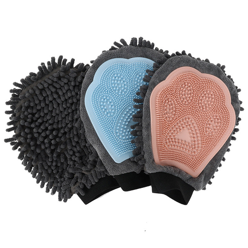 VelvetGrip™ 2-in-1 Spa Glove – Dubbelsidig Massage- & Badhandske i Mikrofiber